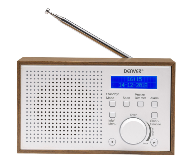 Denver Kompaktowe radio DAB+/FM Denver DAB-46 białe - 1535045 - zdjęcie 3